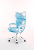 Scaune gaming femei, scaun birou, burete bufant, piele ecologică, Roz/Alb 003 - CentrumScaune.ro