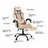 Scaune ergonomice gaming, suport lombar ajustabil, tetiera reglabila Capucino 0193